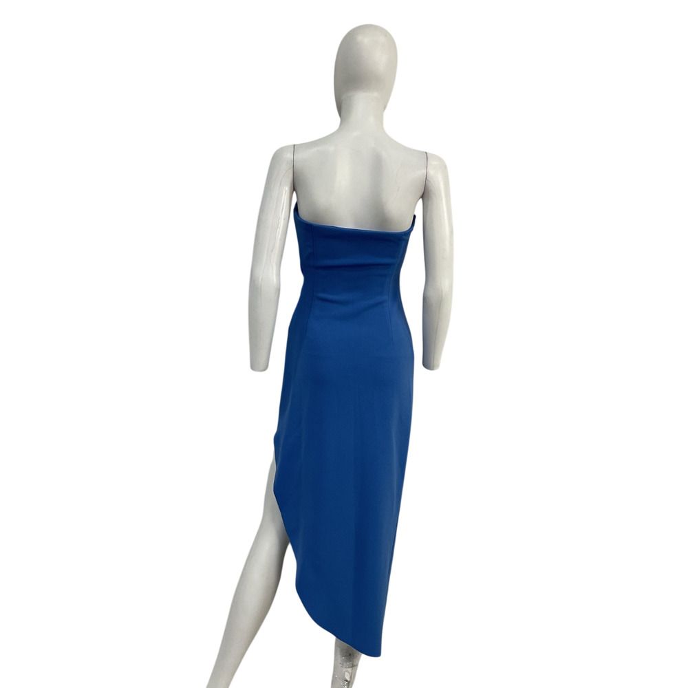Misha Bonded Marina Blue Audrina Midi Dress Size S - Picture 3 of 6